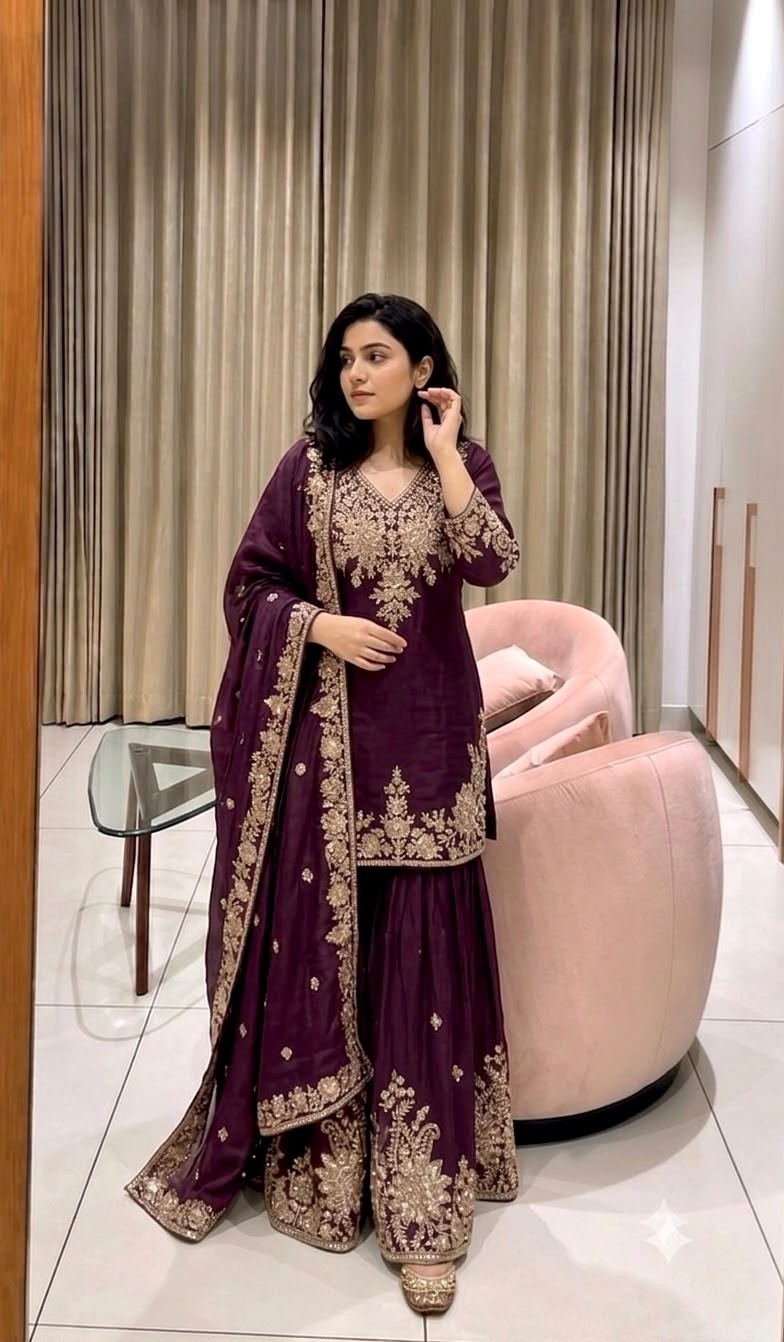 Designer Sharara Set