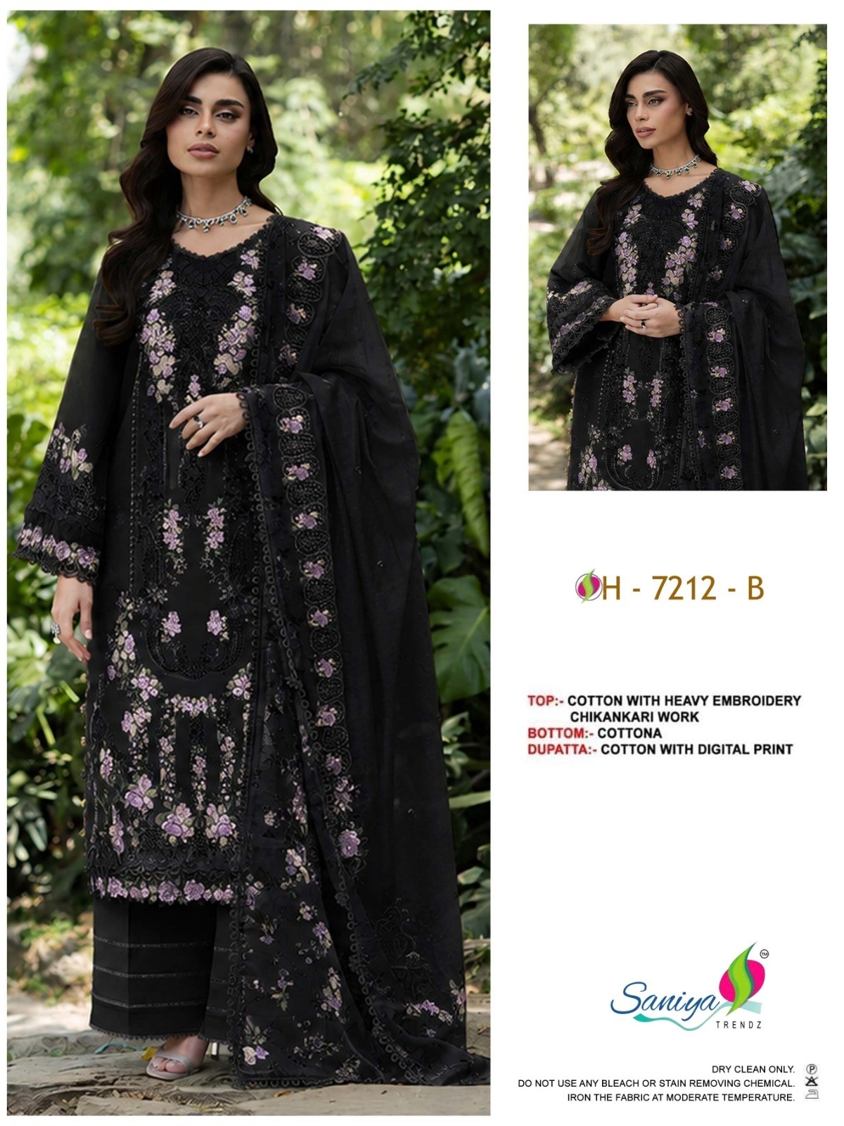 SANIYA TRENDZ Cotton Chikankari Suit