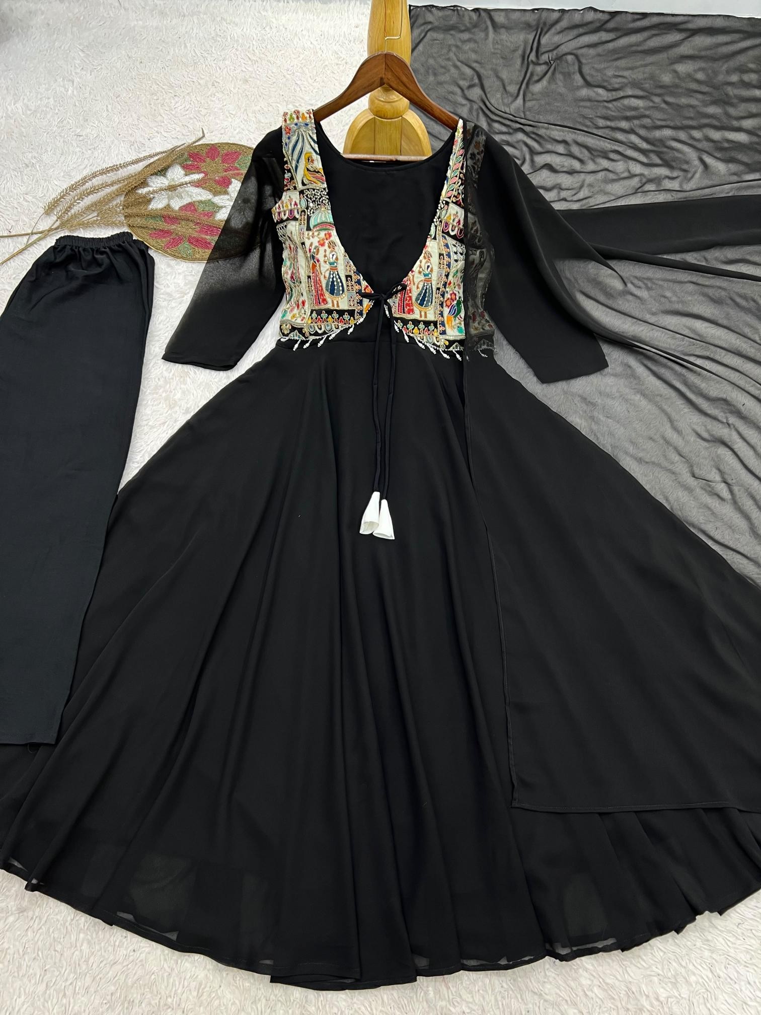 Premium Designer Anarkali Gown Set