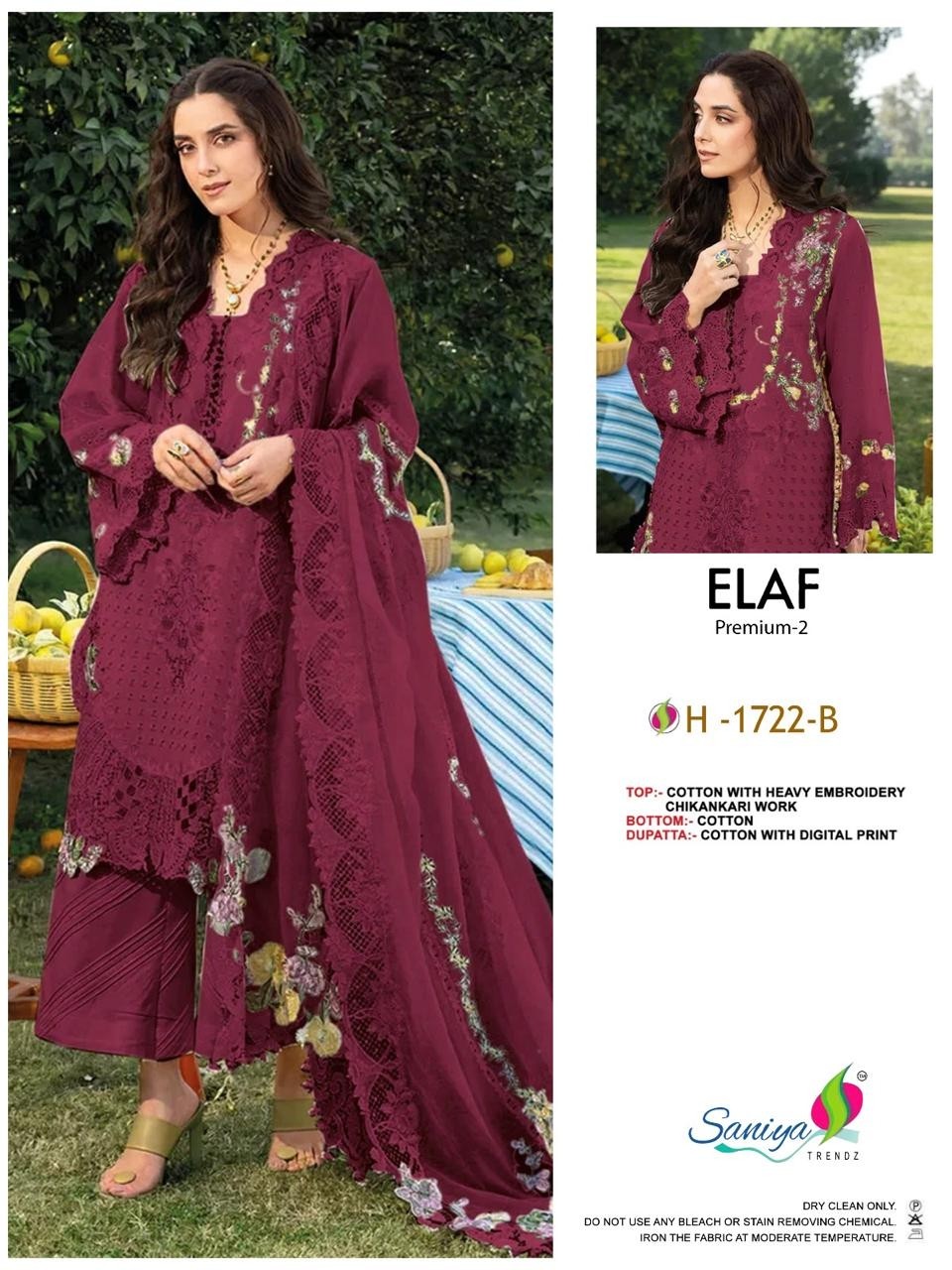 SANIYA TRENDZ ELAF PREMIUM-2 Ready-Made Suit