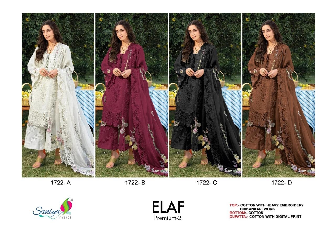SANIYA TRENDZ ELAF PREMIUM-2 Ready-Made Suit