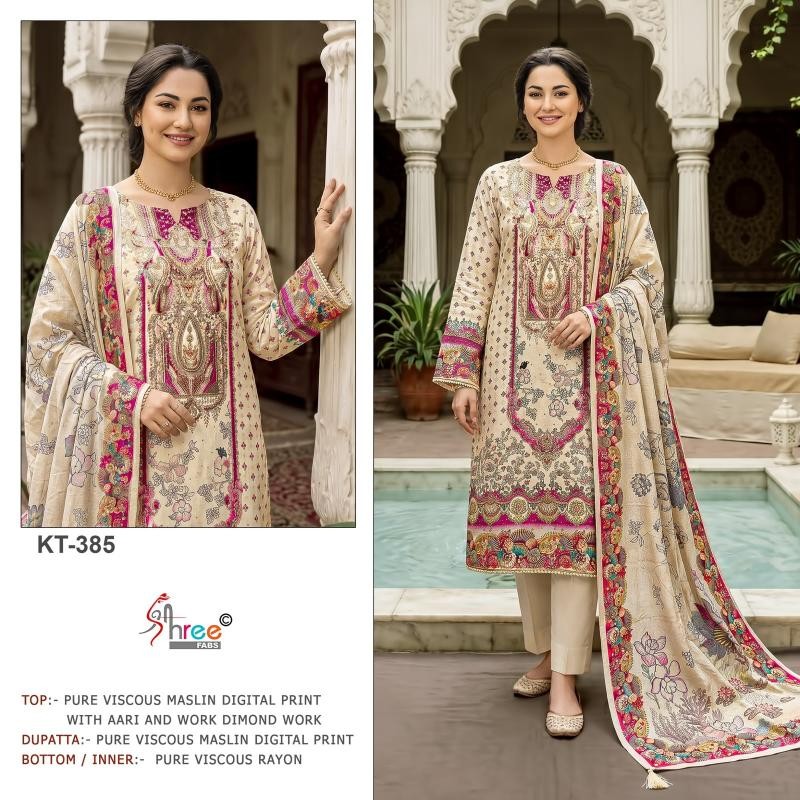 Shree Fab Surat Viscose Maslin Designer Suit