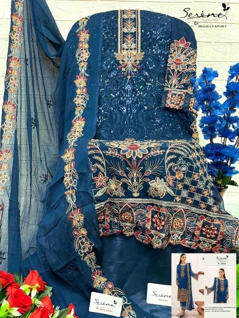 SERINE S-233 Premium Designer Embroidered Suit Set