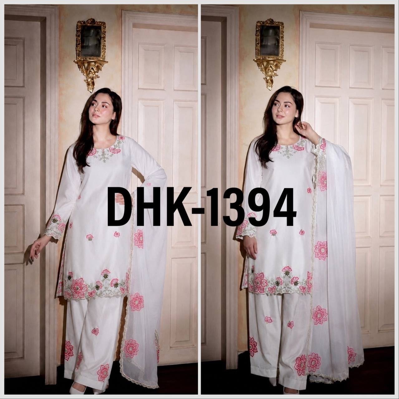 DHK-1394 Premium Devsena Silk Farshi Shalwar Suit Set