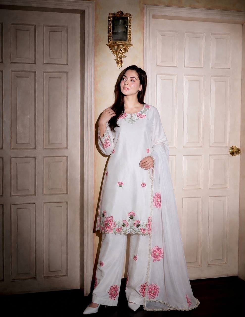 DHK-1394 Premium Devsena Silk Farshi Shalwar Suit Set