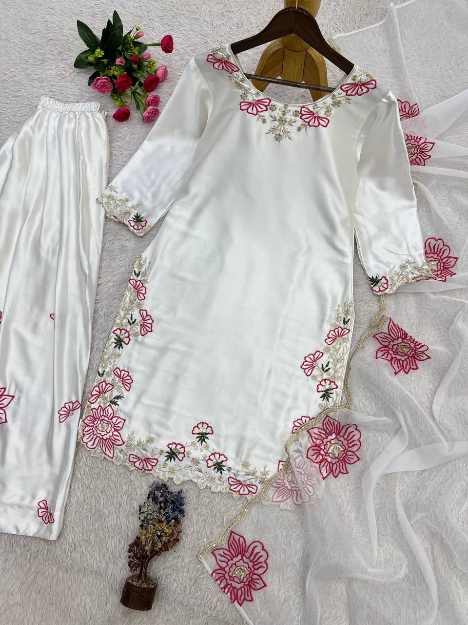 DHK-1394 Premium Devsena Silk Farshi Shalwar Suit Set
