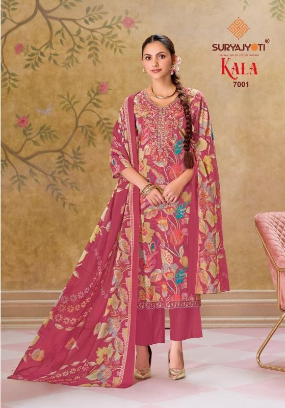 Suryajyoti Kala Vol-7 Fully Stitched Cotton Suit Set
