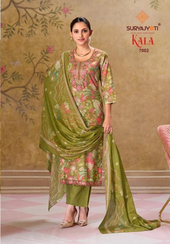 Suryajyoti Kala Vol-7 Fully Stitched Cotton Suit Set