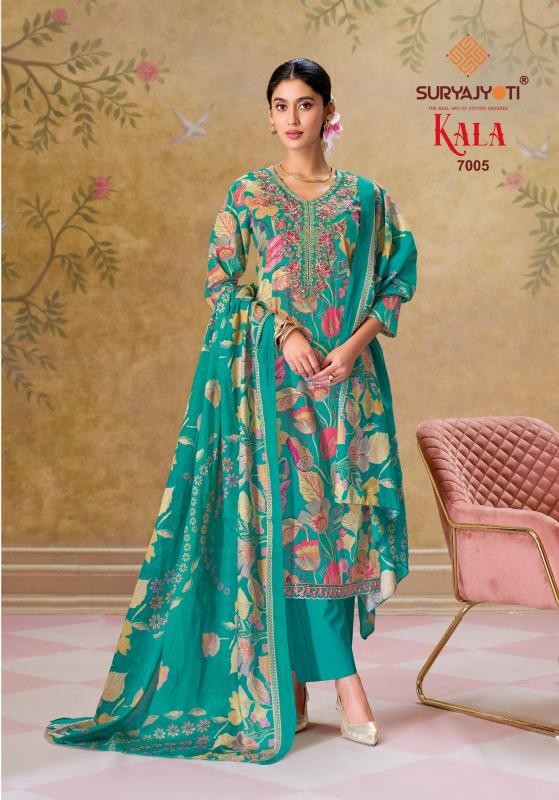 Suryajyoti Kala Vol-7 Fully Stitched Cotton Suit Set