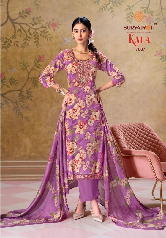 Suryajyoti Kala Vol-7 Fully Stitched Cotton Suit Set