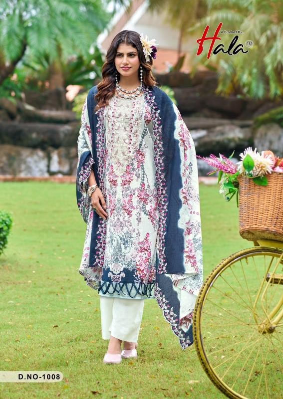 HALA Needle Wonder Premium Lawn Cotton Suit Set