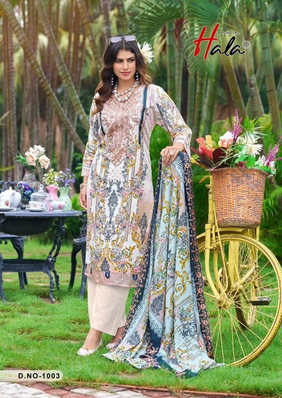 HALA Needle Wonder Premium Lawn Cotton Suit Set