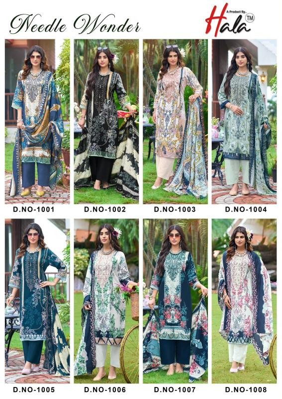 HALA Needle Wonder Premium Lawn Cotton Suit Set