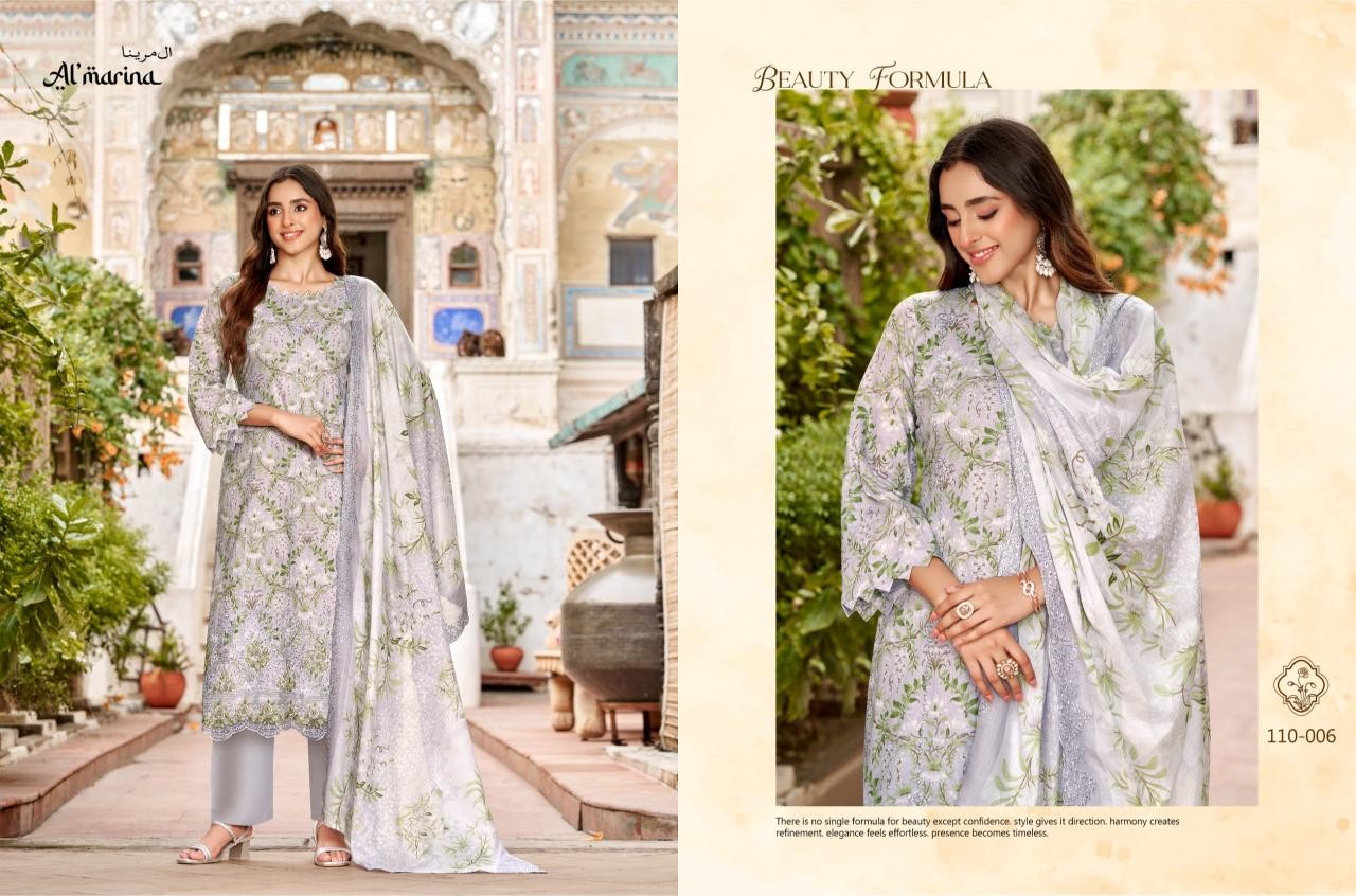 ALMARINA Chikankari Vol-6 Luxury Lawn Cotton Suit