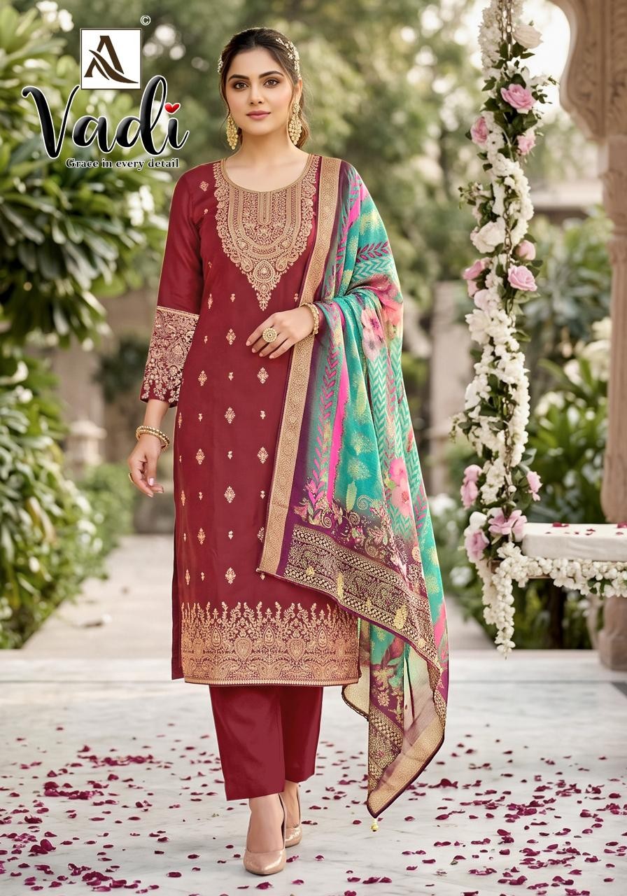 ALOK SUIT Vadi Premium Jacquard Designer Suit