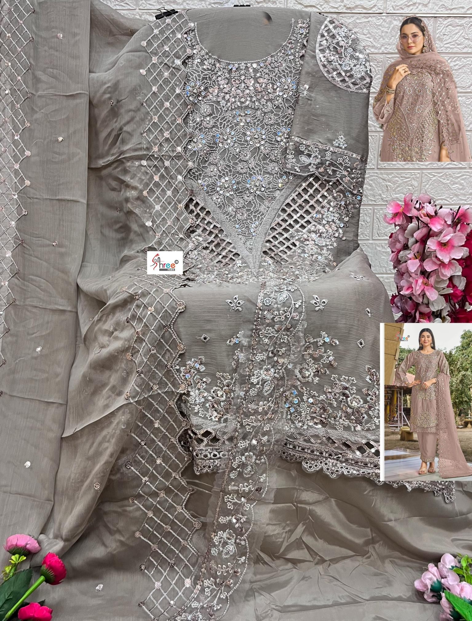 SF-5619 Premium Hand Khatli Cut Work Suit