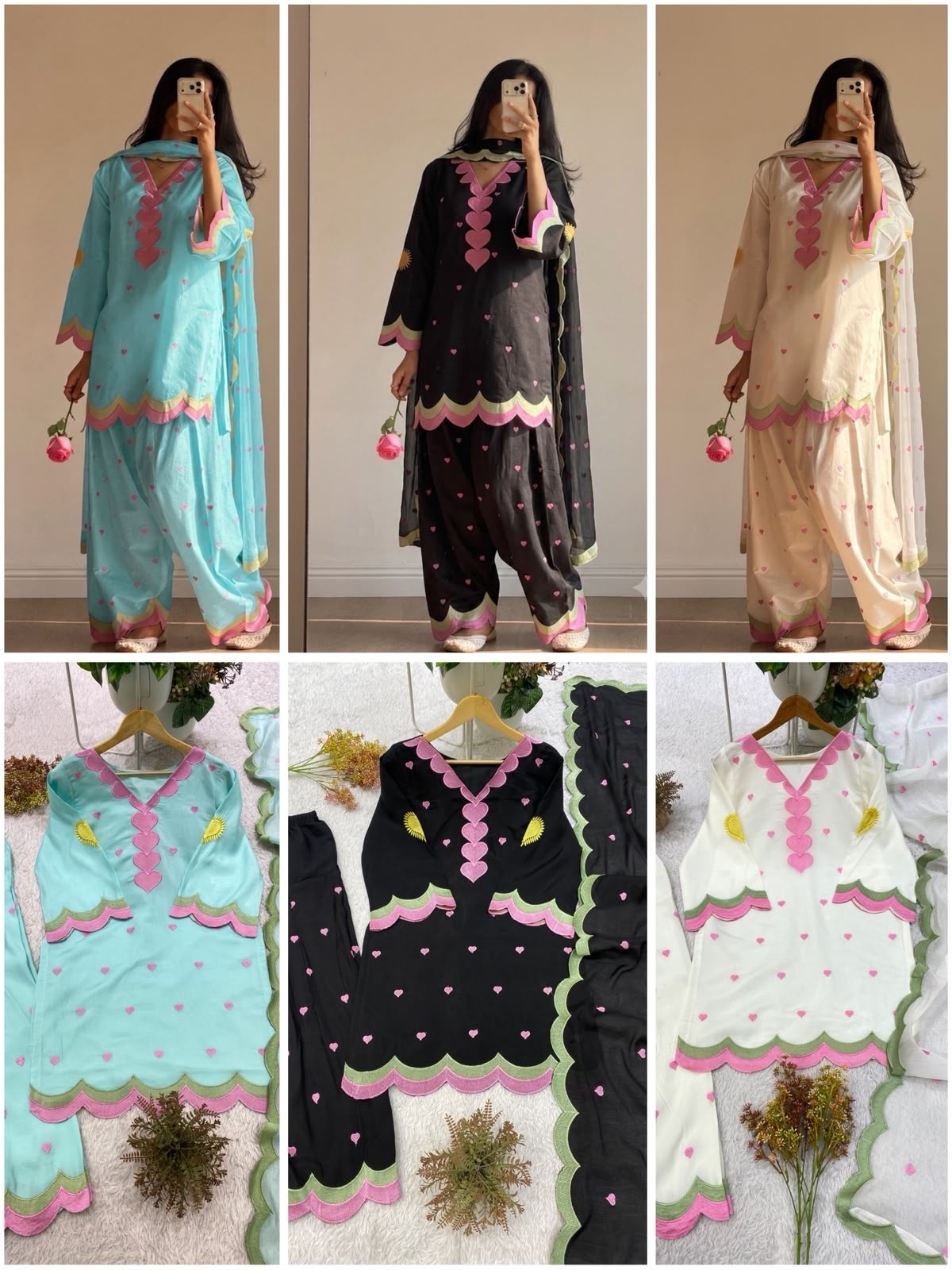 BE-490 Premium Mul Chanderi Embroidered Salwar Suit