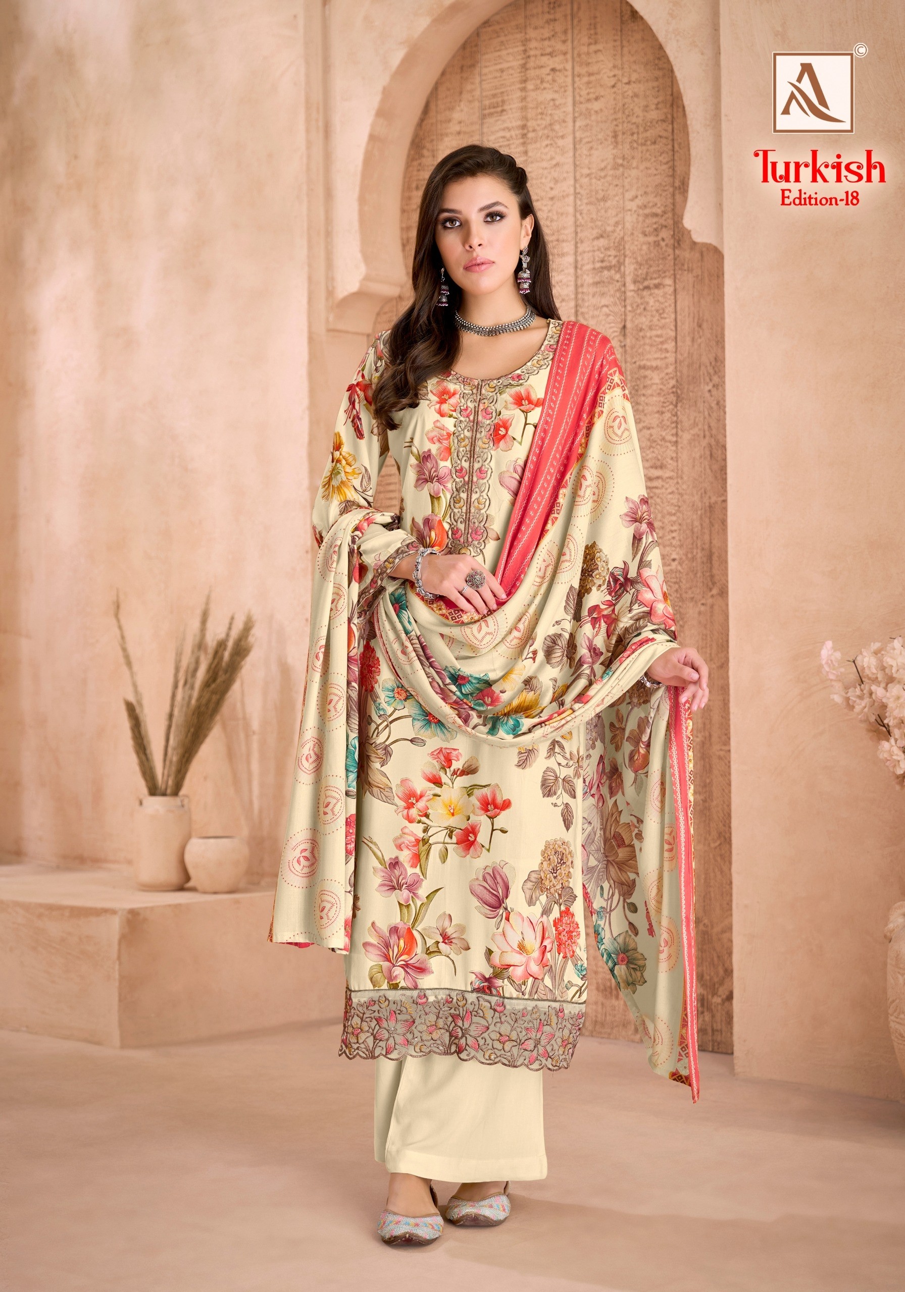 Alok Suit Turkish-18 Designer Viscose Rayon Suit