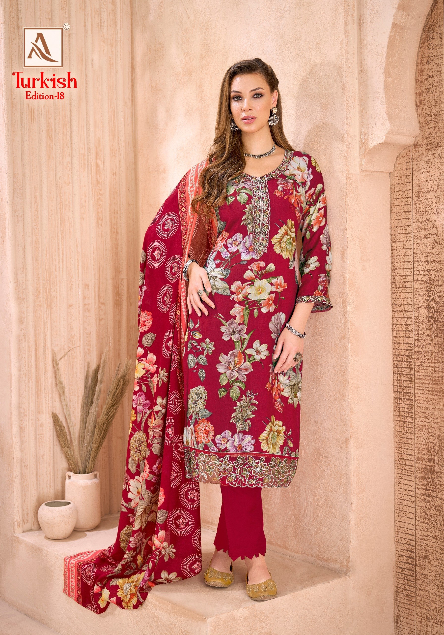 Alok Suit Turkish-18 Designer Viscose Rayon Suit