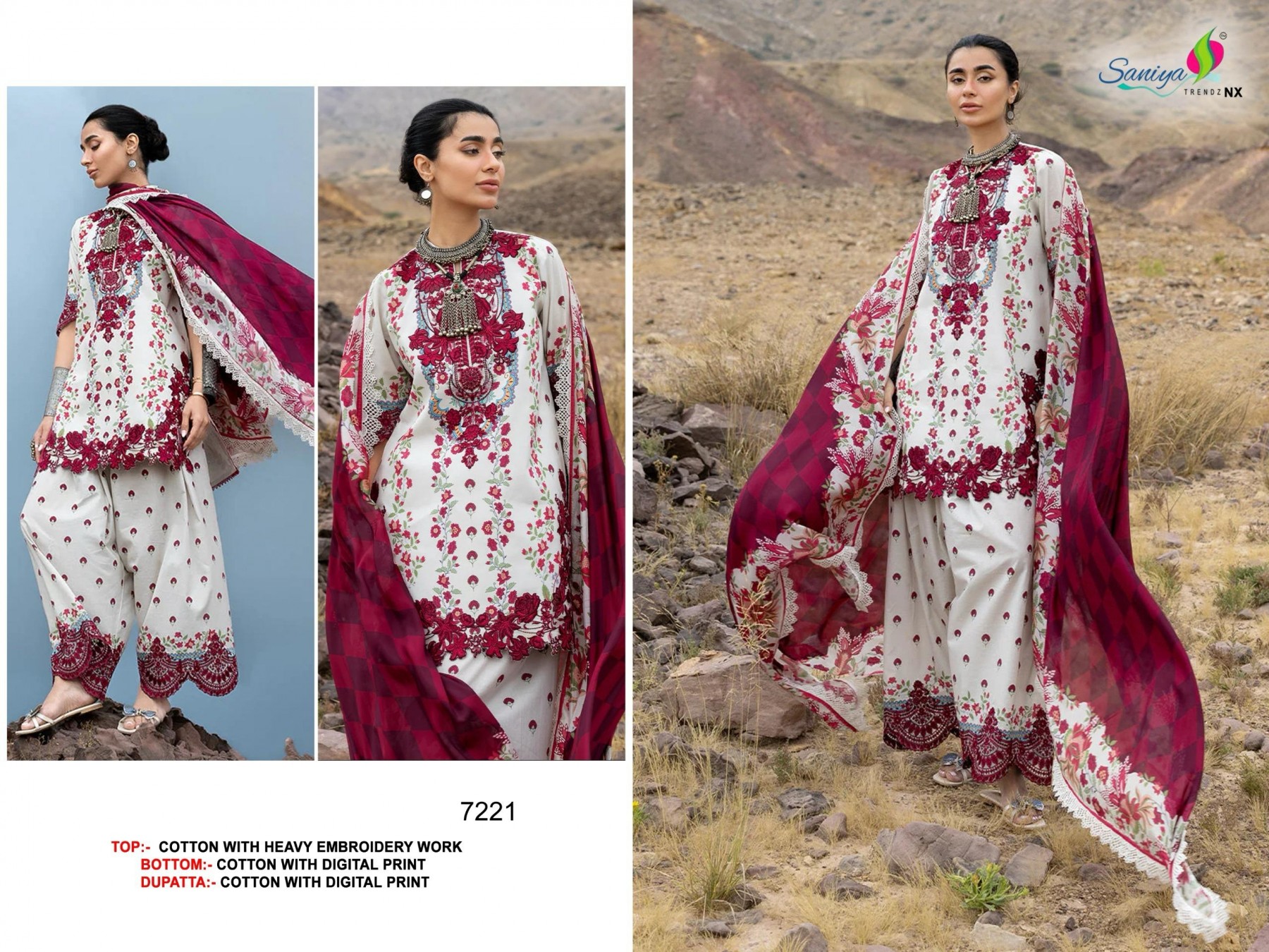 Saniya Trendz NX | Cotton Chikankari Collection | New Colour