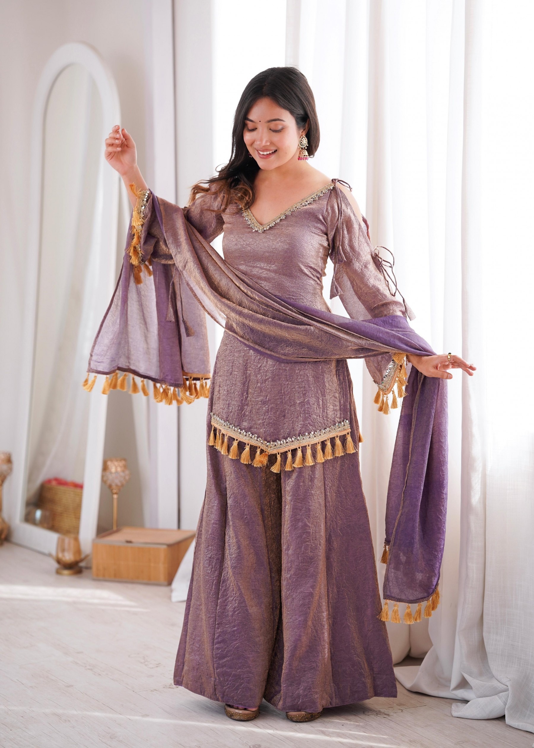 SRK-5357 | Premium Quality | Mirror Work | Ready to Wear