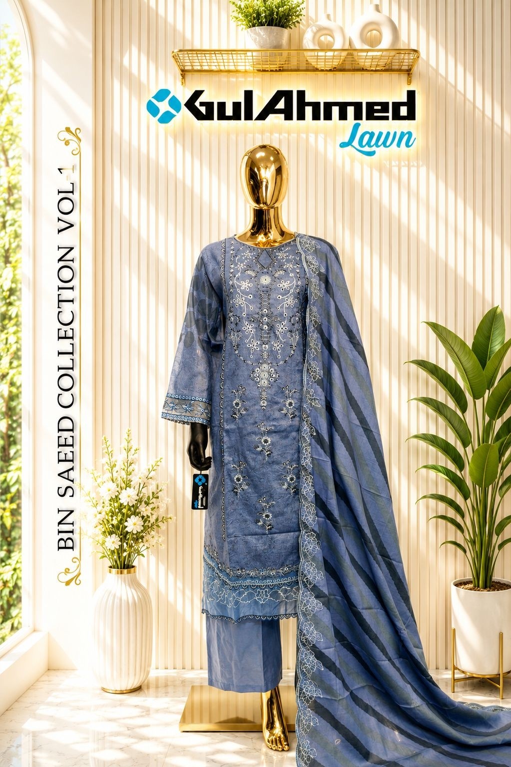 GulAhmed Bin Saeed | Vol-1 | Pakistani Embroidered | Ready to Wear