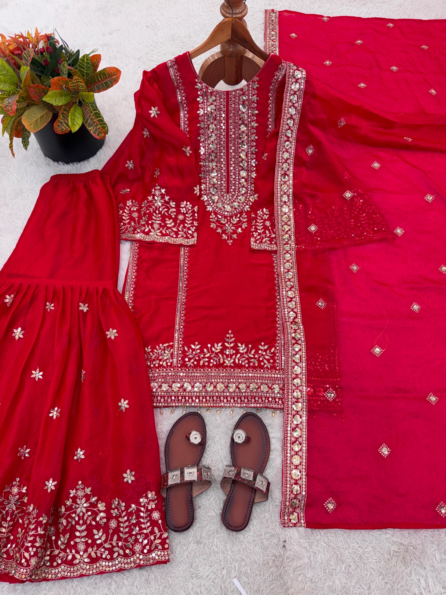 NSR-890 | Premium Fendy Silk | Heavy Embroidery | Ready to Wear
