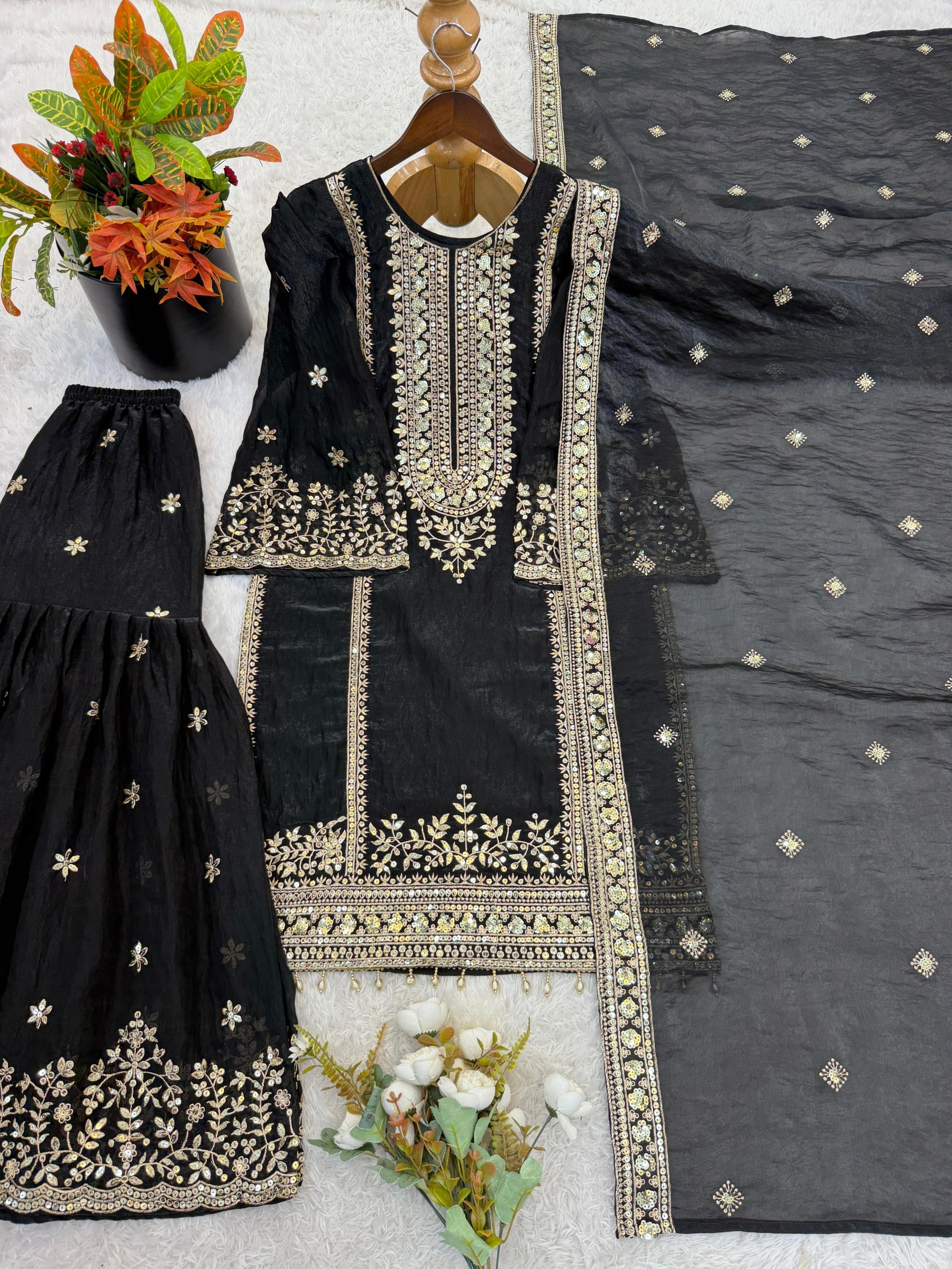 NSR-890 | Premium Fendy Silk | Heavy Embroidery | Ready to Wear