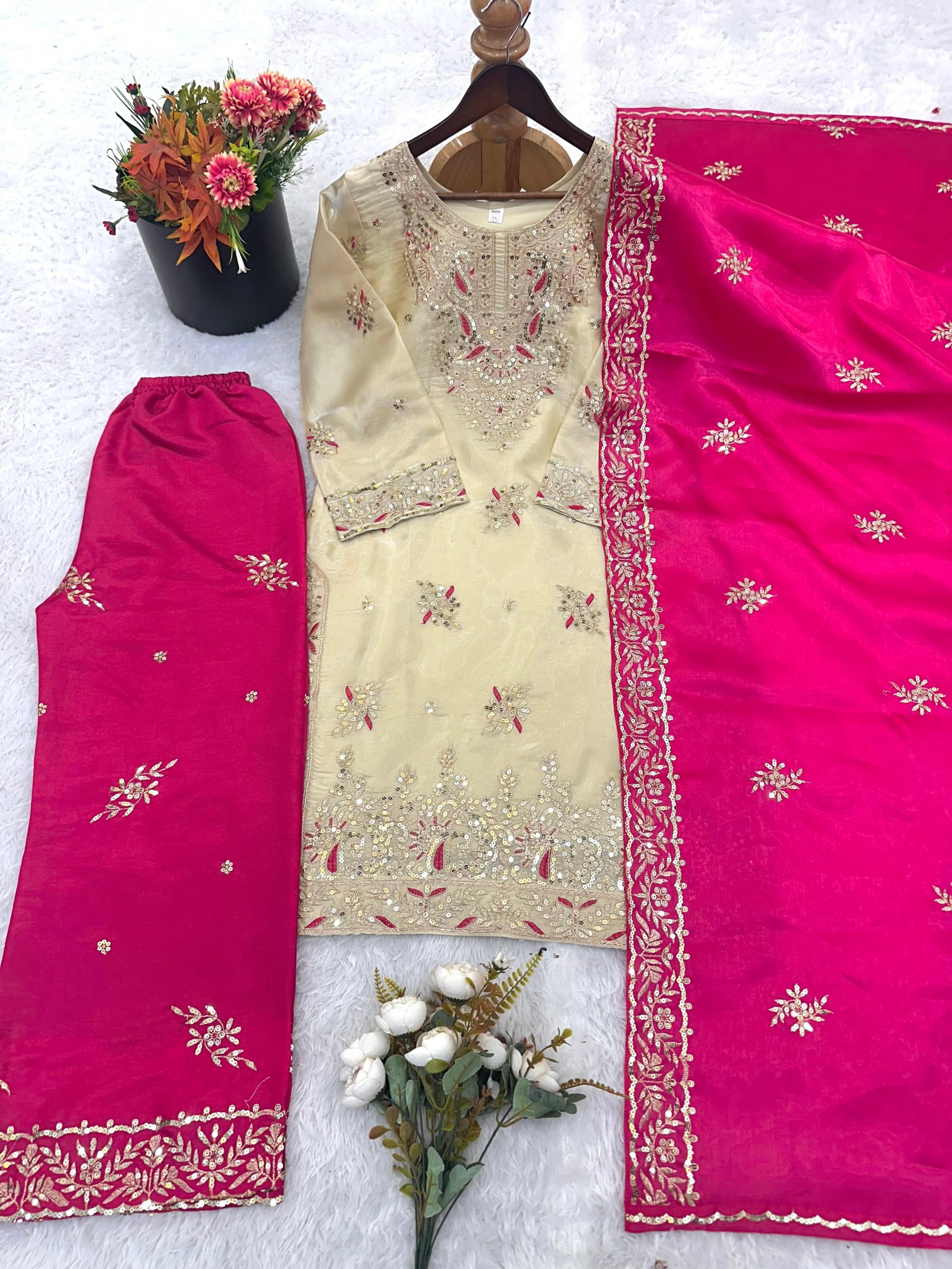 JF-039 | Premium GMY Silk | Heavy Embroidery | Ready to Wear
