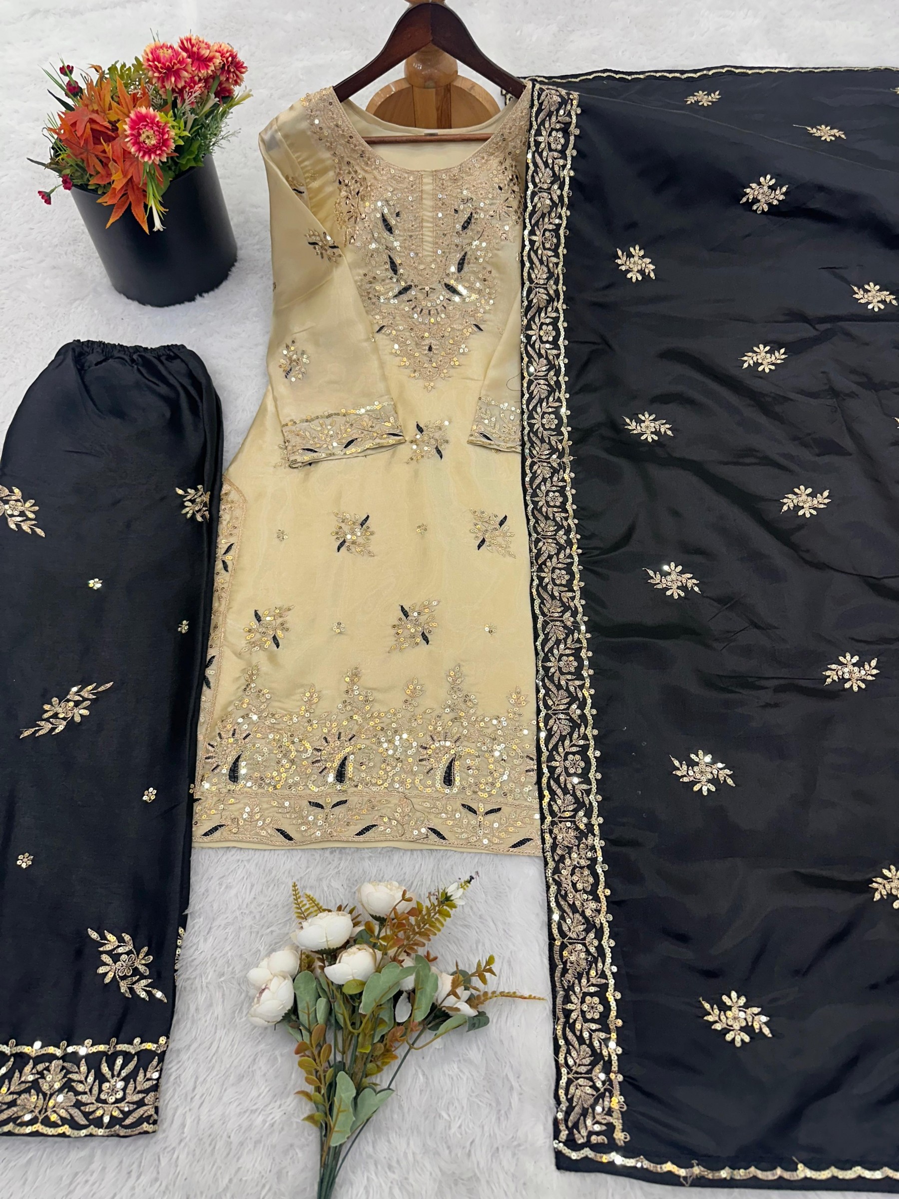JF-039 | Premium GMY Silk | Heavy Embroidery | Ready to Wear
