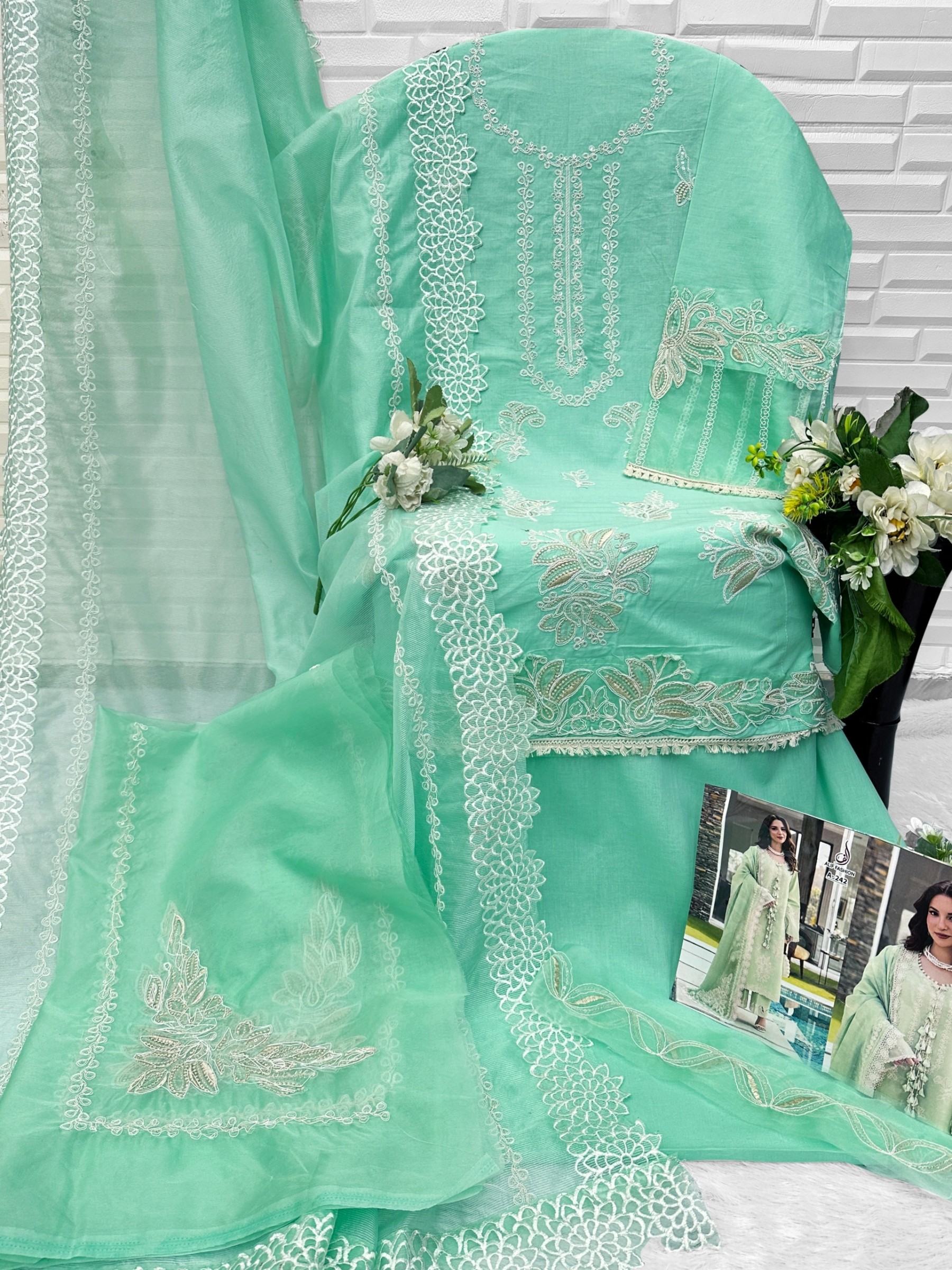 Alif Fashion | A-242 | Pakistani Concept | Heavy Embroidery