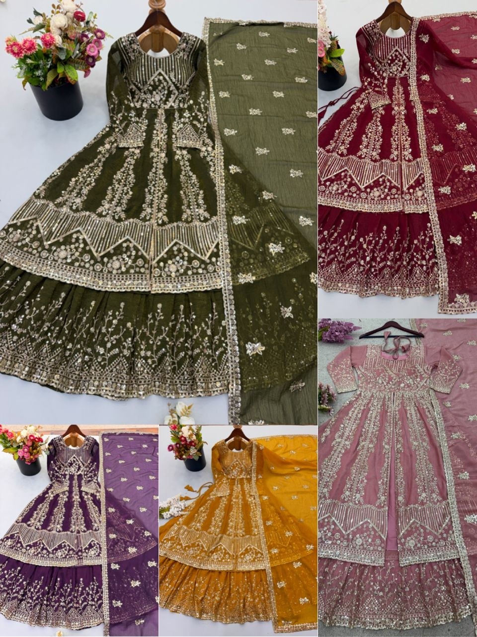 SR-1681 | Crunchy Silk | Heavy Embroidery | Designer Lehenga
