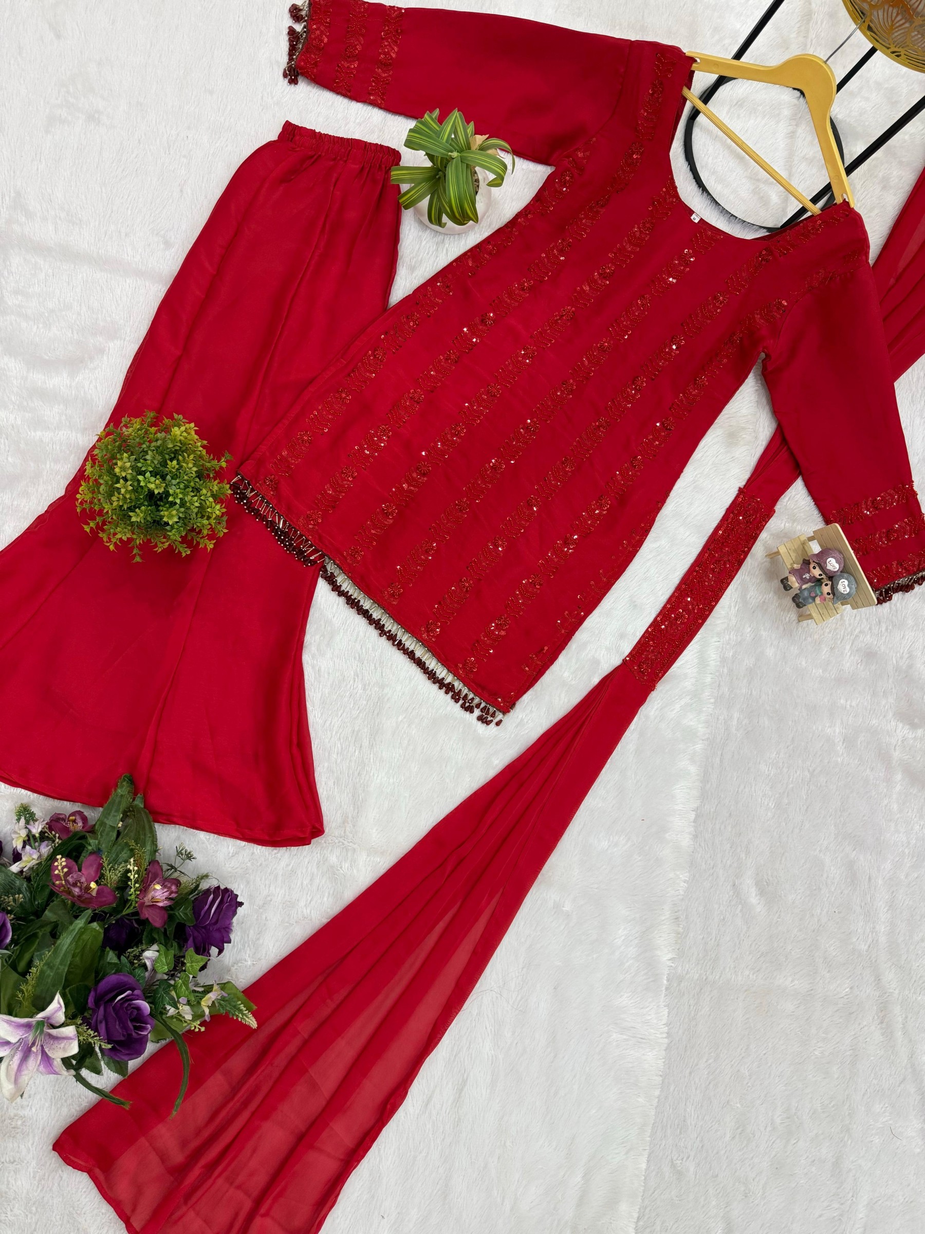 ST-1187 | Premium Rangoli Silk Beads Work Set