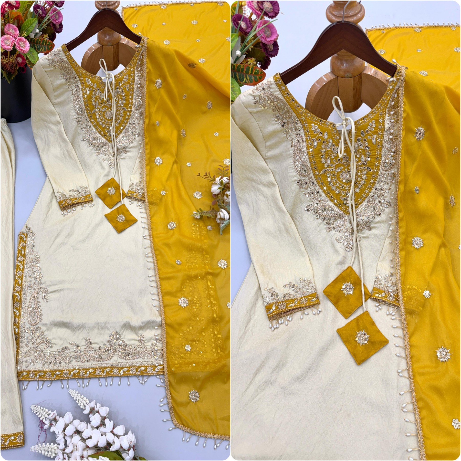 SRK-5371 | Ronald Silk Embroidered Suit
