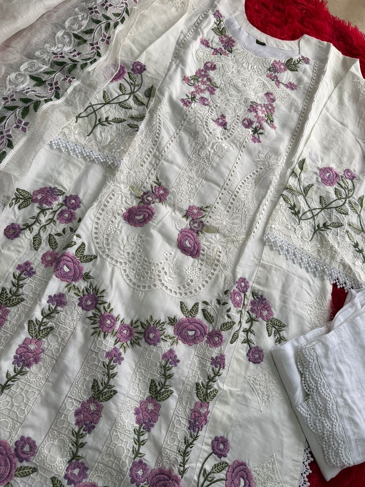 ZIAAZ | Heavy Cambric Cotton | Semi-Stitched