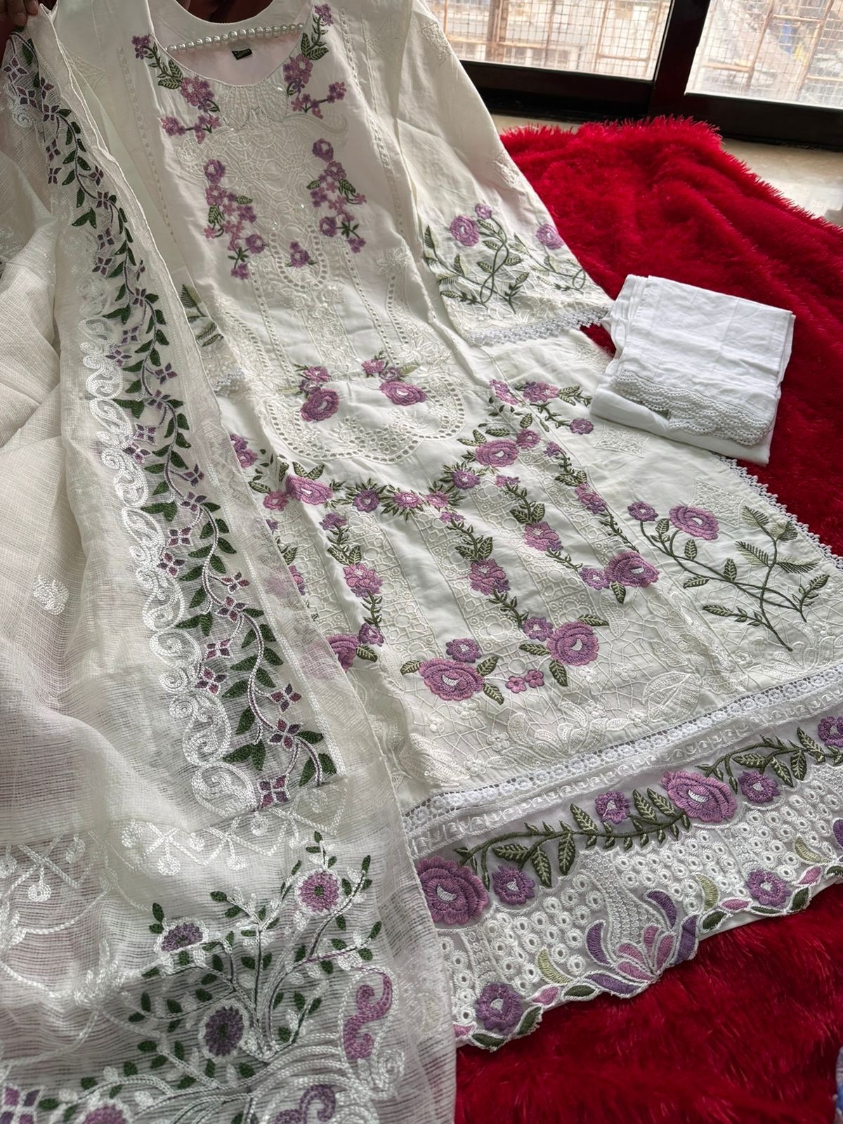 ZIAAZ | Heavy Cambric Cotton | Semi-Stitched