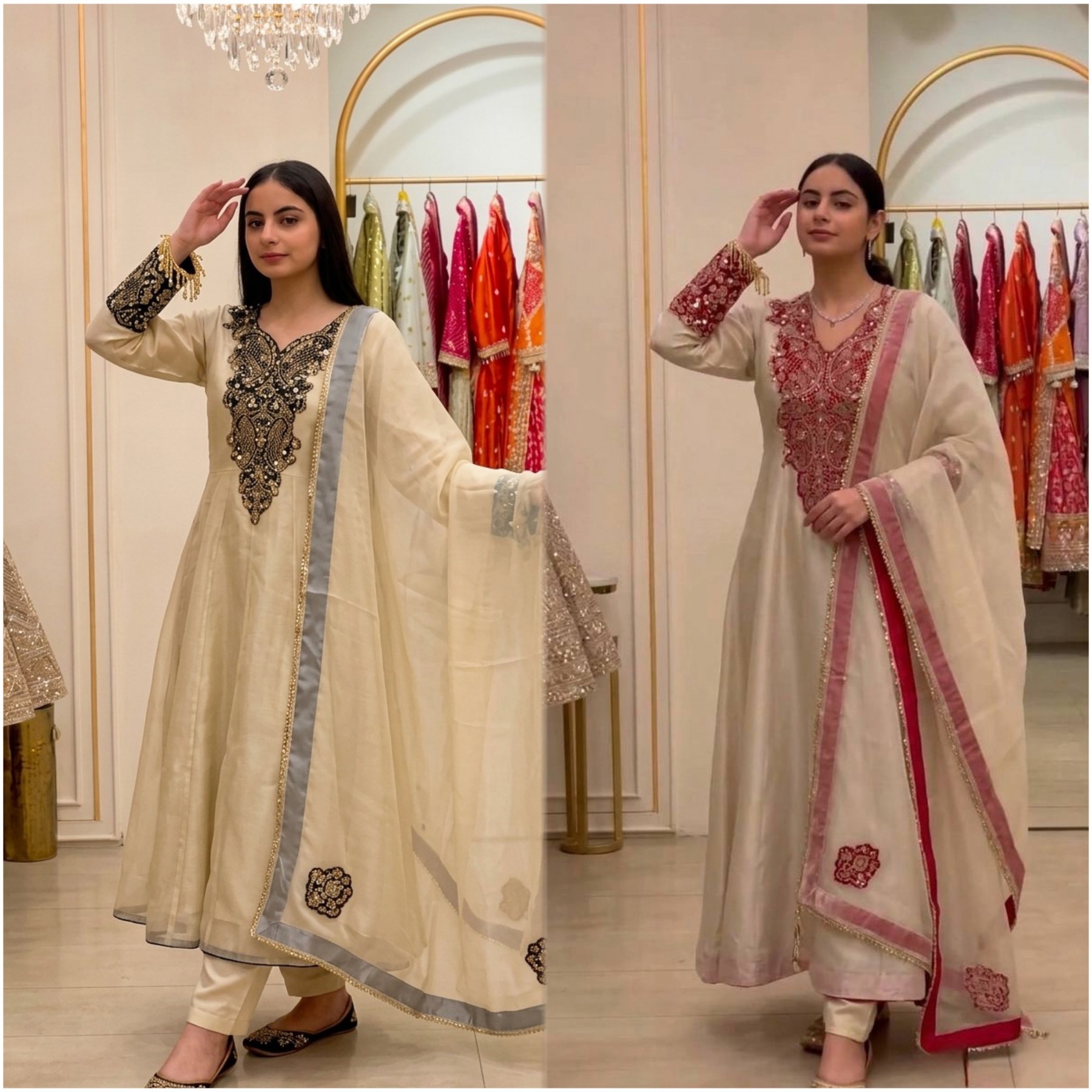 KF-1734 | Heavy Soft Organza Designer Gown