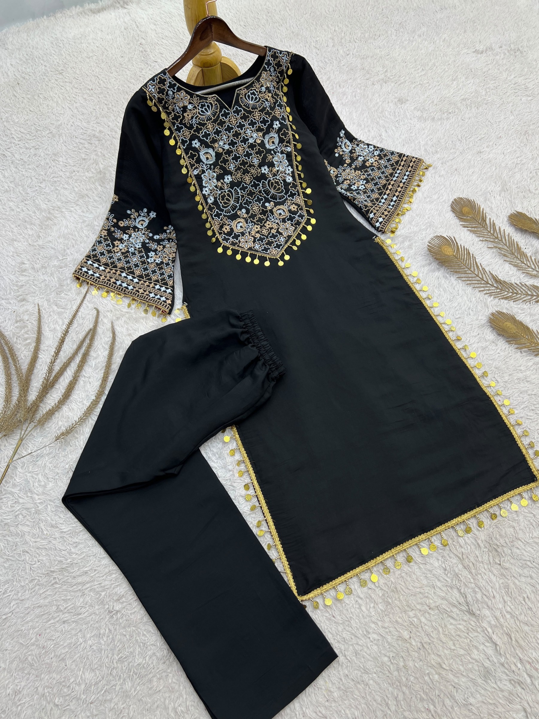 JD-655 | Trending Roman Silk 2 Piece Set