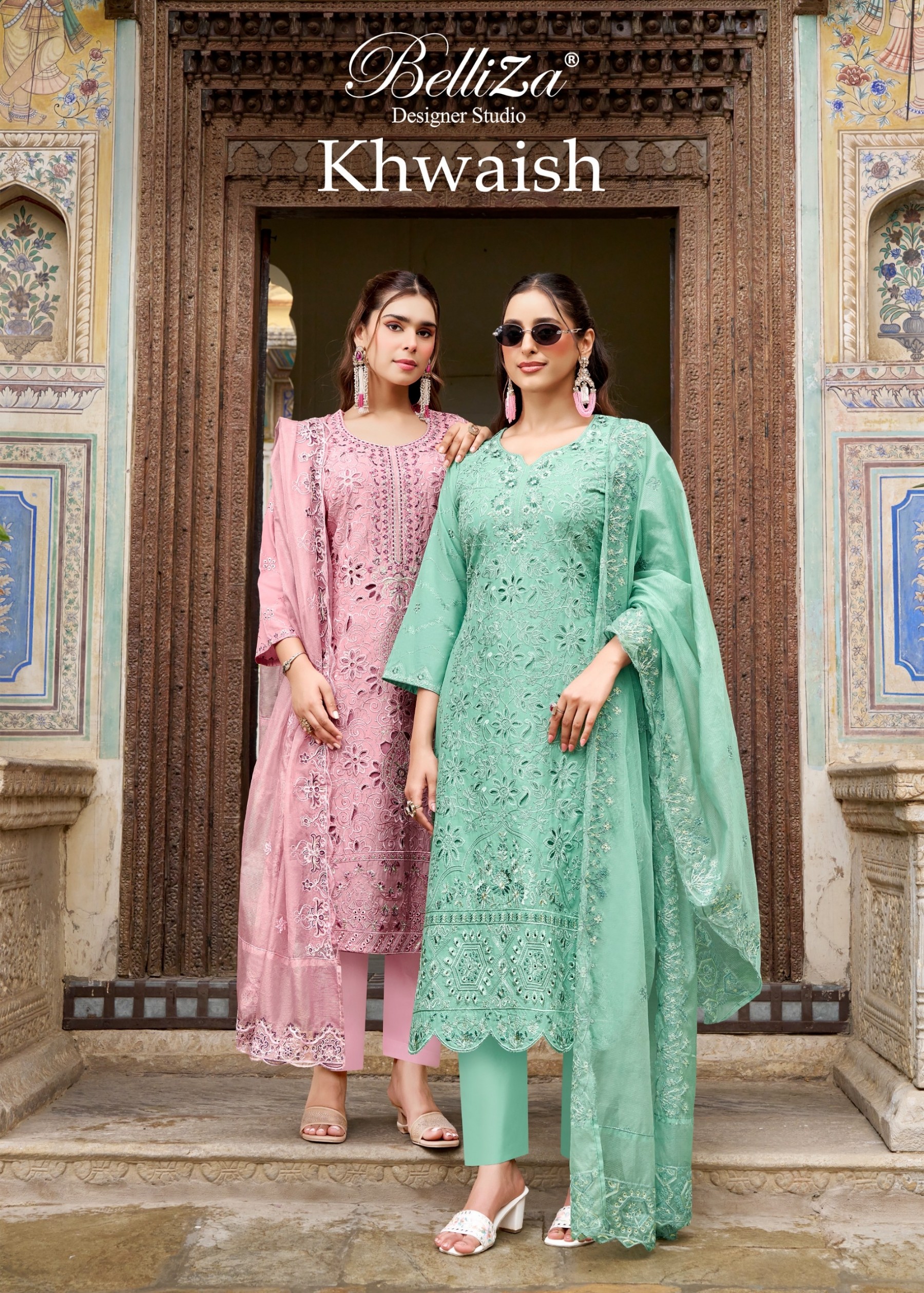 KHWAISH | Full Heavy Embroidery Cotton Lawn Collection