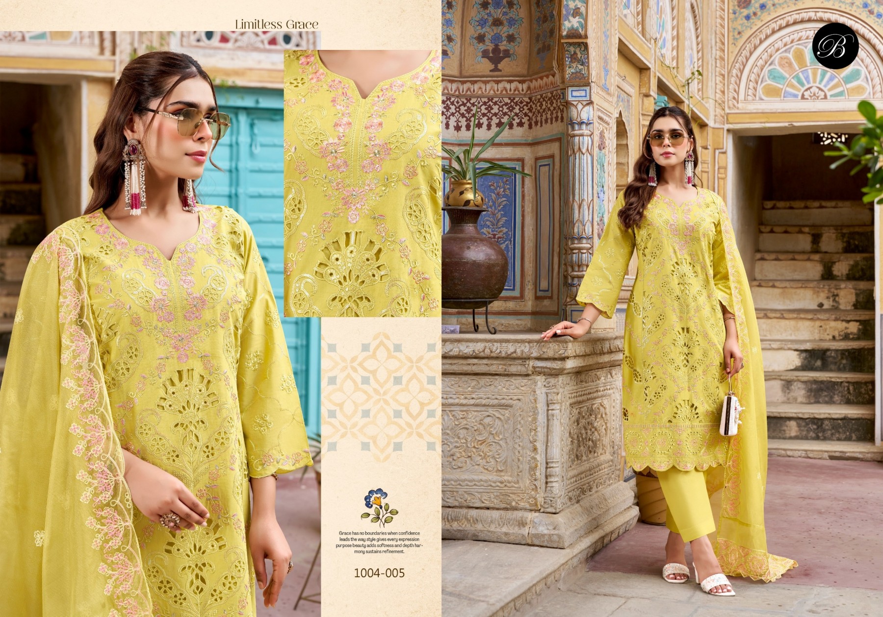 KHWAISH | Full Heavy Embroidery Cotton Lawn Collection