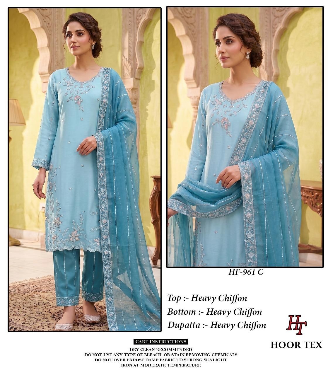 HF-961 Heavy Chiffon Pakistani Collection