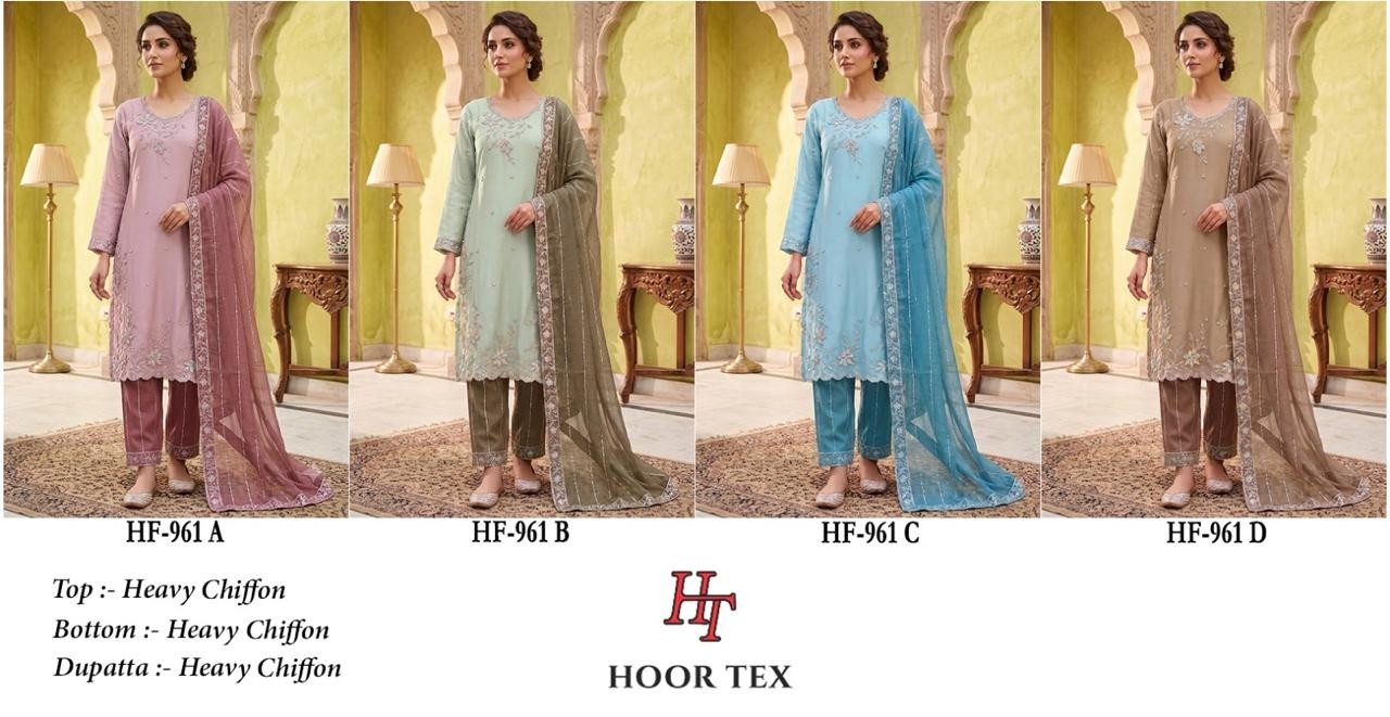 HF-961 Heavy Chiffon Pakistani Collection