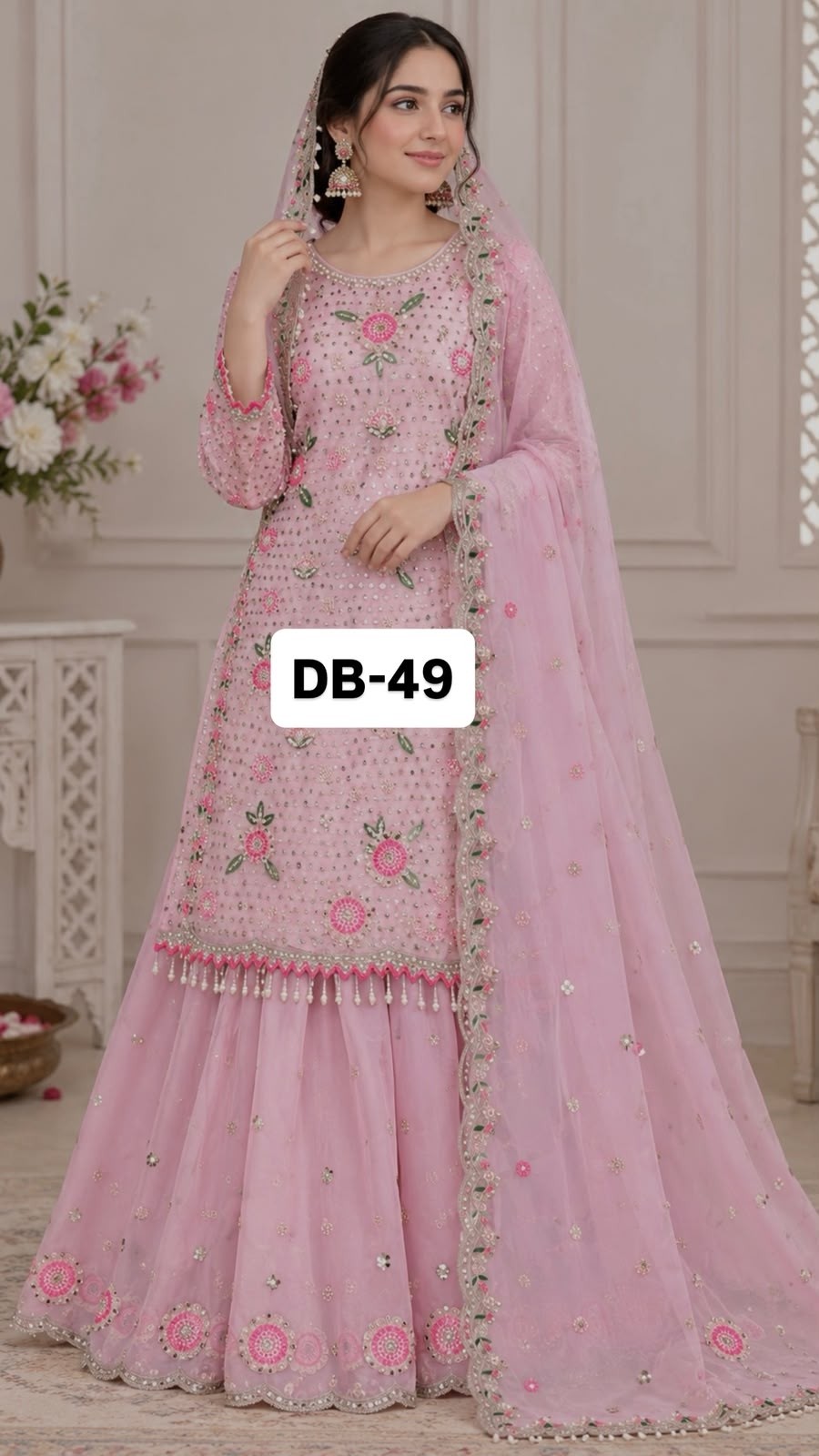 Designer Heavy Faux Georgette Palazzo Set