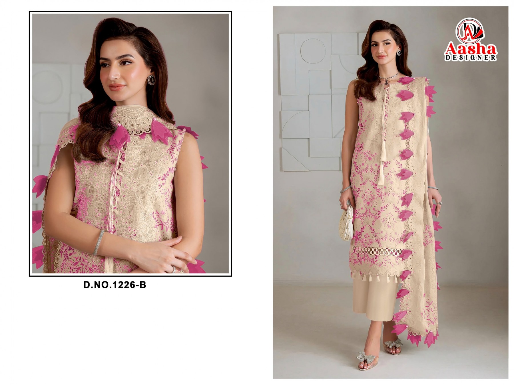 1226 (AB) Cotton Embroidered Collection