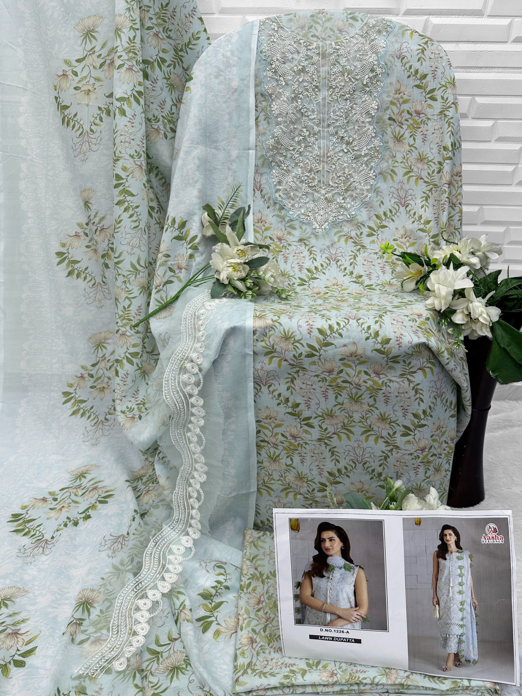 1226 (AB) Cotton Embroidered Collection