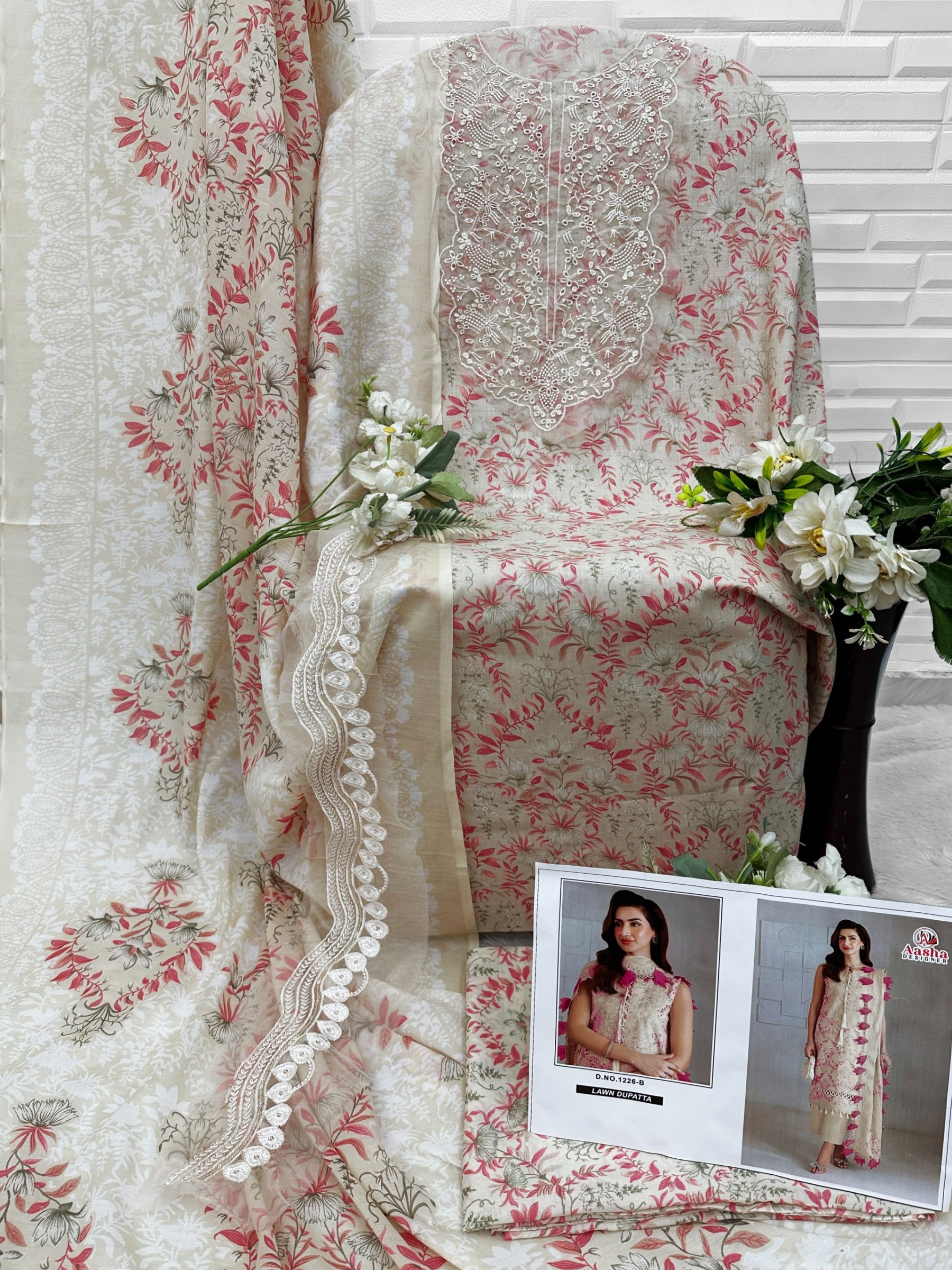 1226 (AB) Cotton Embroidered Collection