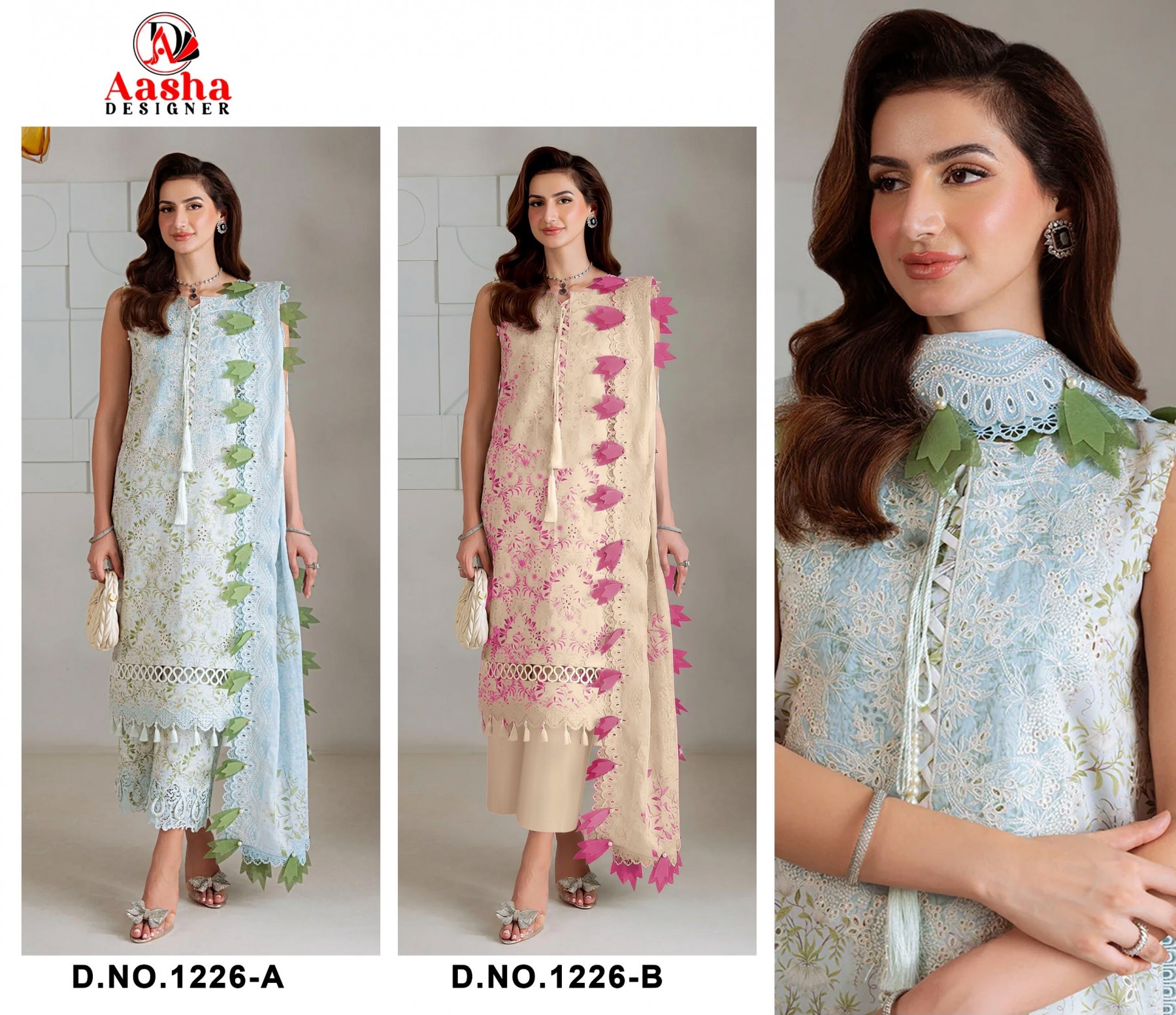 1226 (AB) Cotton Embroidered Collection