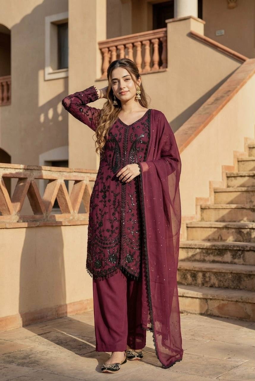 MT-1074 Heavy Faux Georgette Designer Collection
