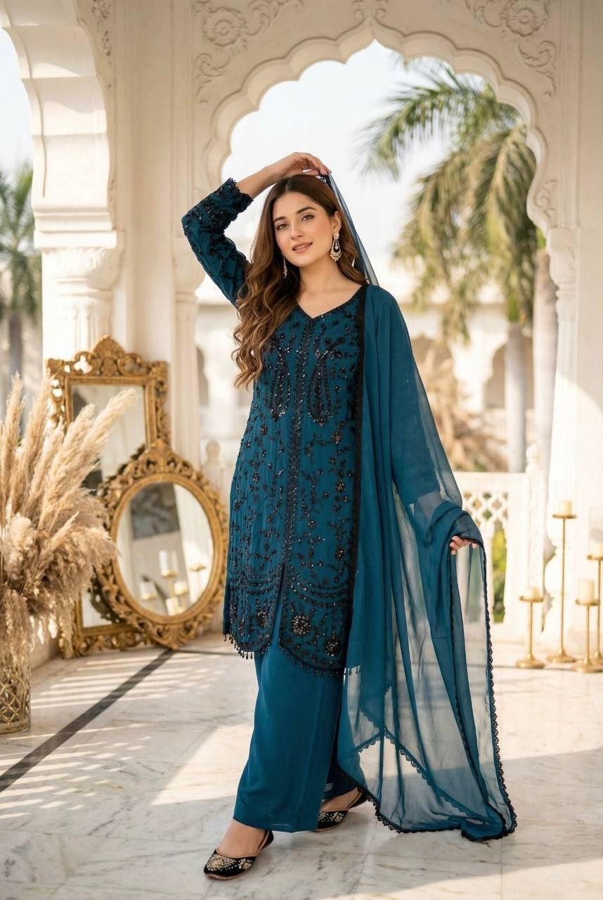 MT-1074 Heavy Faux Georgette Designer Collection