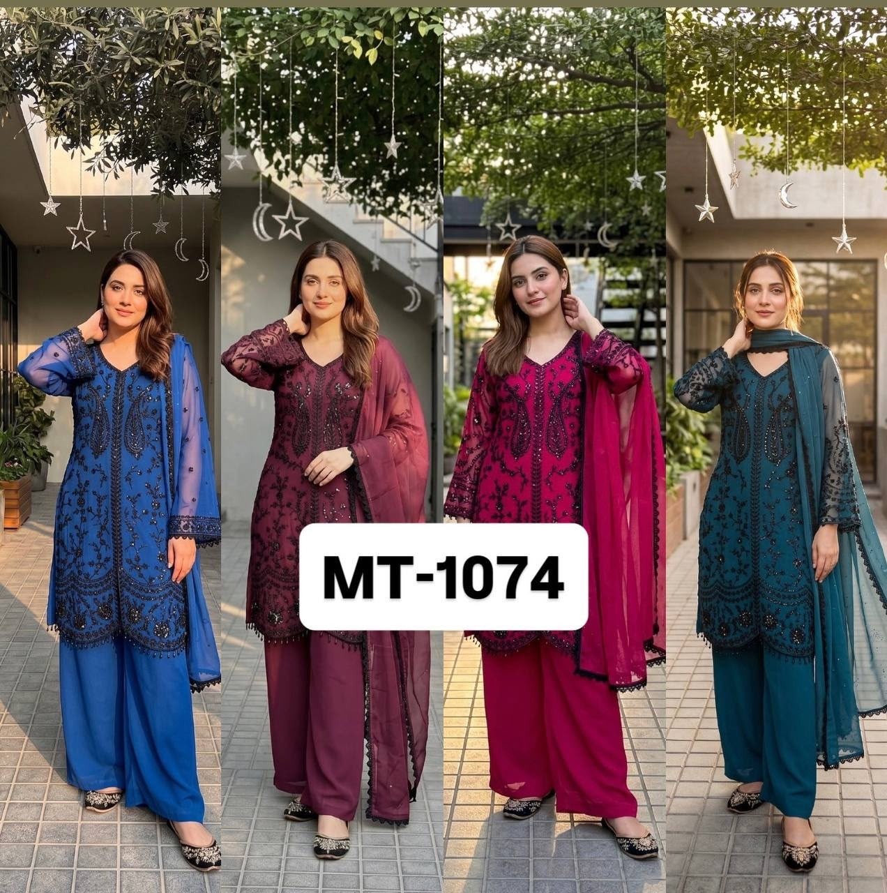 MT-1074 Heavy Faux Georgette Designer Collection